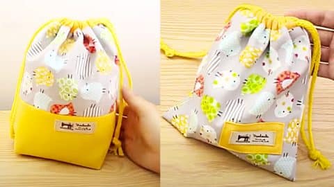 How To Sew A Drawstring Bag | DIY Joy Projects and Crafts Ideas