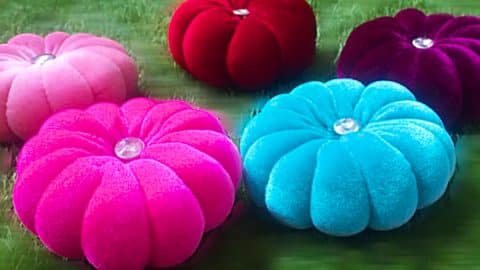 How To Make A Velvet Flower Cushion | DIY Joy Projects and Crafts Ideas