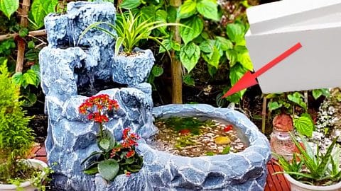 How To Make A Waterfall From a Styrofoam Box | DIY Joy Projects and Crafts Ideas