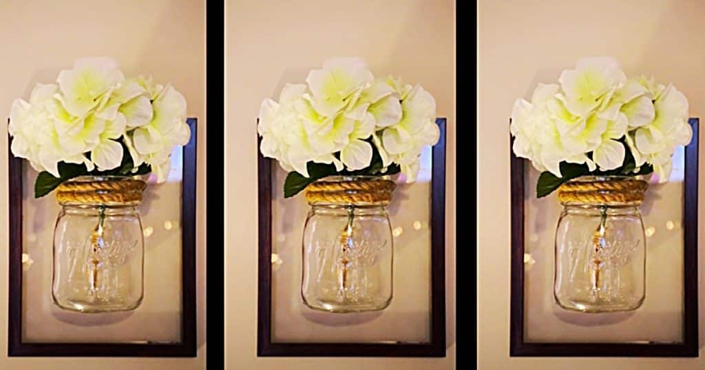 How To make A Dollar tree DIY Wall Sconce - Framed Wall Sconce idea - DIY Wall Art Project
