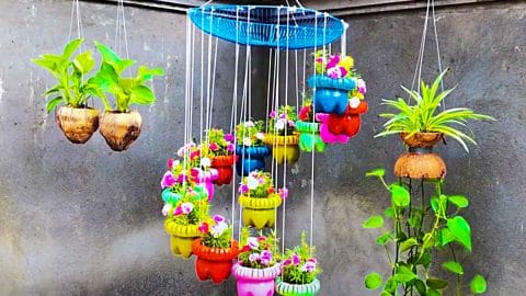 How To Make A Hanging Garden Wind Chime | DIY Joy Projects and Crafts Ideas