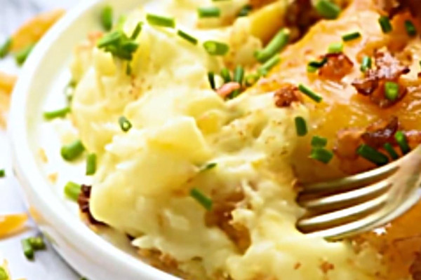 Mashed Potato Bake Recipe - Easy Mashed Potatoes - Quick Recipe Ideas