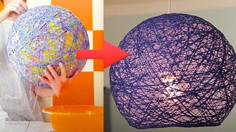 How To Make Globe Lights From Yarn | DIY Joy Projects and Crafts Ideas