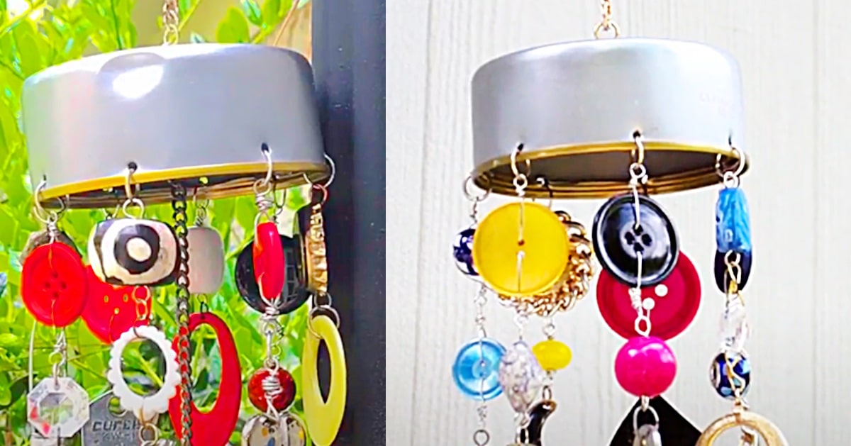 How To Make DIY Junk Drawer Wind Chimes | DIY Joy Projects and Crafts Ideas