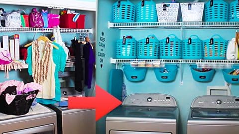 Dollar Tree Laundry/ Pantry Organizing Makeover | DIY Joy Projects and Crafts Ideas