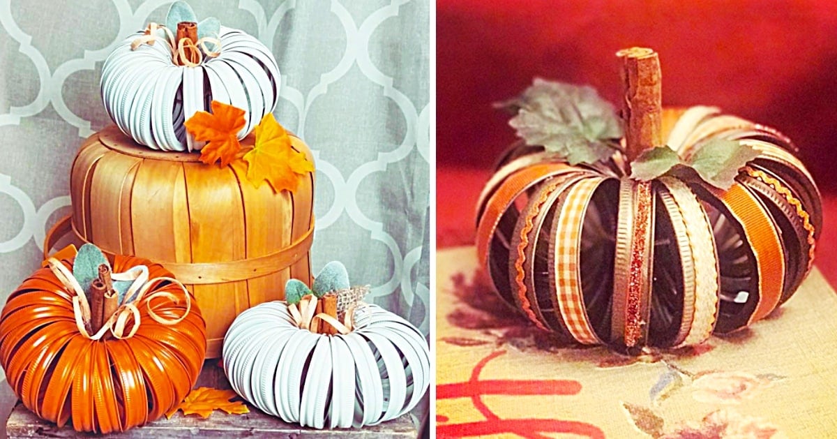 How To Make a Mason Jar Lid Pumpkin | DIY Joy Projects and Crafts Ideas