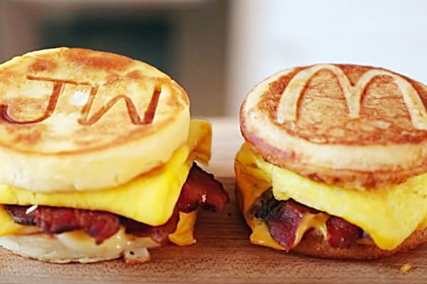 Copycat McDonald's McGriddle Sandwich Recipe - Easy Breakfast Recipes - Morning Meal Ideas