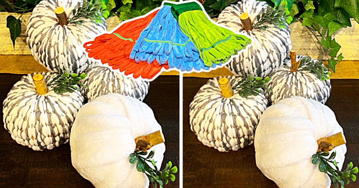 Dollar Tree DIY Mop Head Pumpkins | DIY Joy Projects and Crafts Ideas