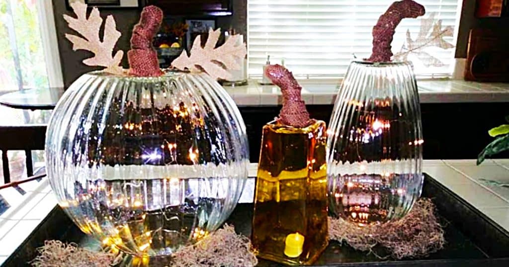 How To Make Pottery Barn Glass Pumpkins - Pottery Barn Dupe - Pottery Barn Copycat