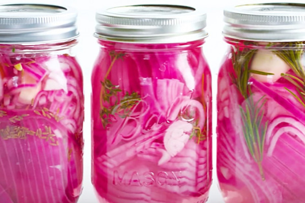 How To Pickle Red Onions - Pickled Onion Recipe - Onion Garnishes