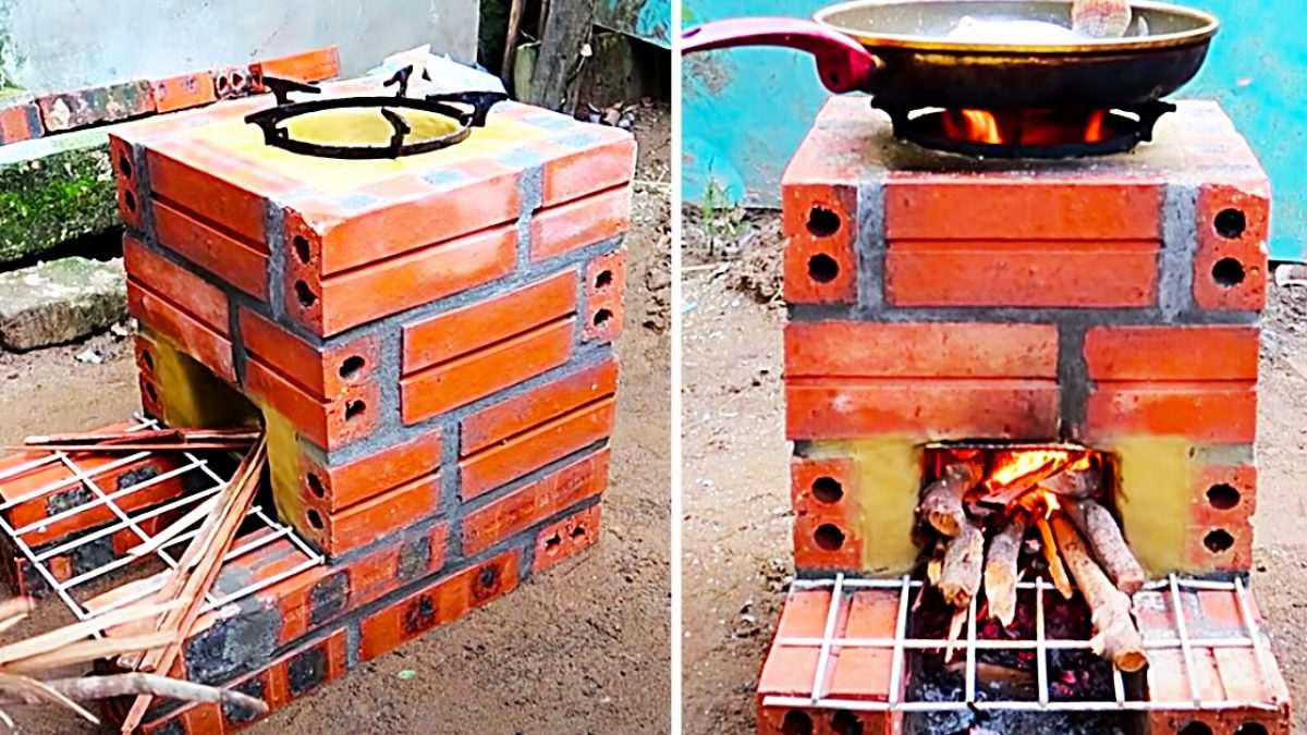 DIY Brick Rocket Stove