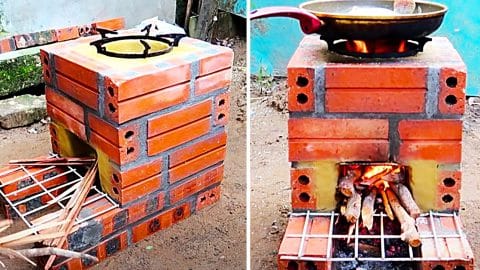 DIY Brick Rocket Stove | DIY Joy Projects and Crafts Ideas