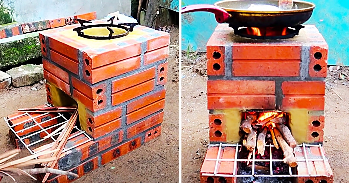 rocket stove outdoor kitchen design