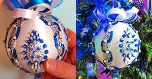 How To Make Satin Beaded Christmas Ornaments