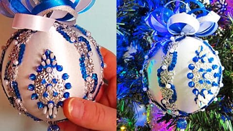 How To Make Satin Beaded Christmas Ornaments | DIY Joy Projects and Crafts Ideas