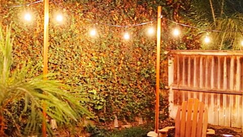 How To Make Renter-Friendly String Light Posts | DIY Joy Projects and Crafts Ideas