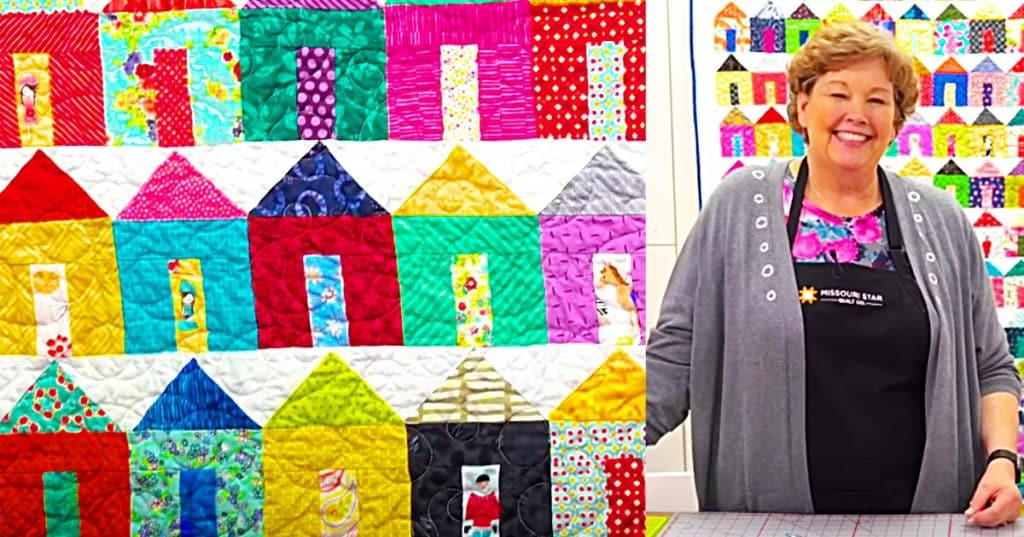 How To Make a Tiny House Quilt - Jenny Doan Quilt Design - Easy Quilt Pattern