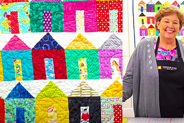 How To Make a Tiny House Quilt - Jenny Doan Quilt Design - Easy Quilt Pattern