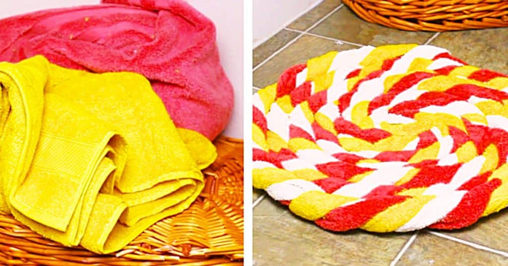 How To Make A Towel Rug - Bathroom Rug Ideas - How To Make a Bathroom Rug