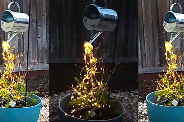How To make Watering Can Lights - Cascading Water Lights - LED Fairy Light Ideas