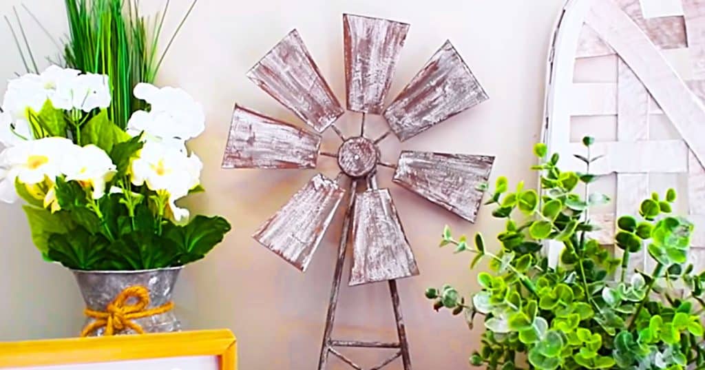 How To Make A Dollar tree Windmill - DIY Windmill - How To Make A Farmhouse Windmill