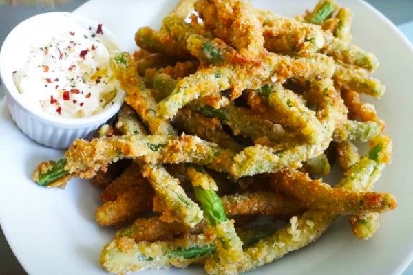 10-Minute Fried Green Beans Recipe - Healthy Fries Alternative - Fried Green Beans