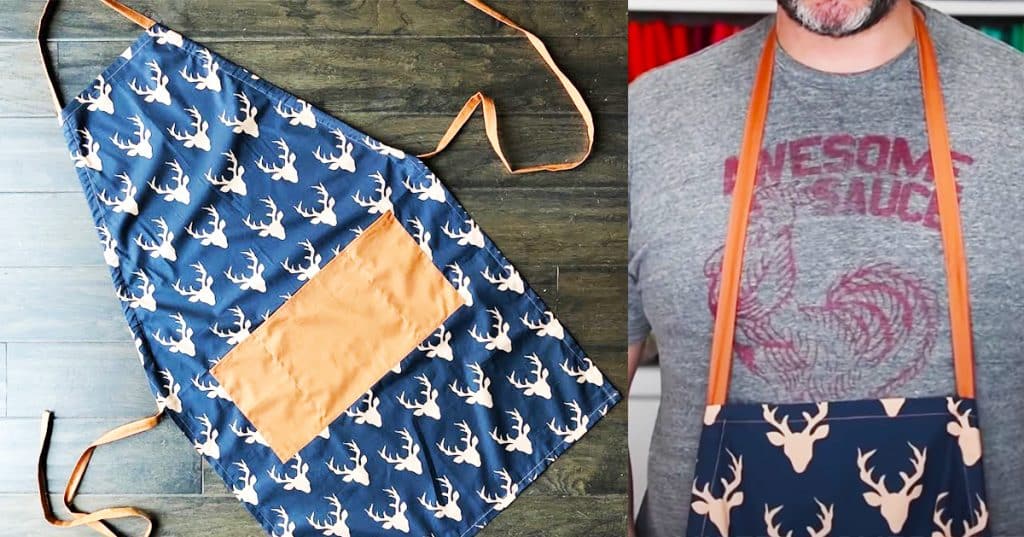 20-Minute DIY Adjustable Apron - DIY Apron - DIY Sewing