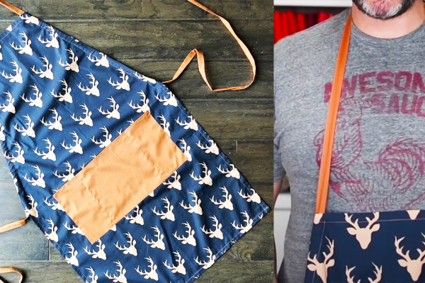 20-Minute DIY Adjustable Apron - DIY Apron - DIY Sewing