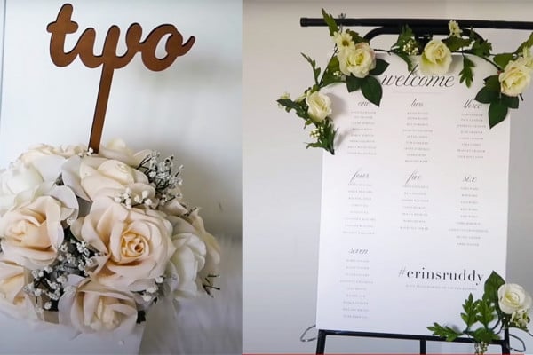 How To Make a Wedding Welcome Sign - Simple DIY Wedding Decor