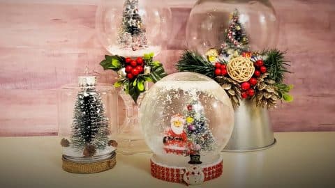 4 Dollar Tree DIY Christmas Snow Globes | DIY Joy Projects and Crafts Ideas