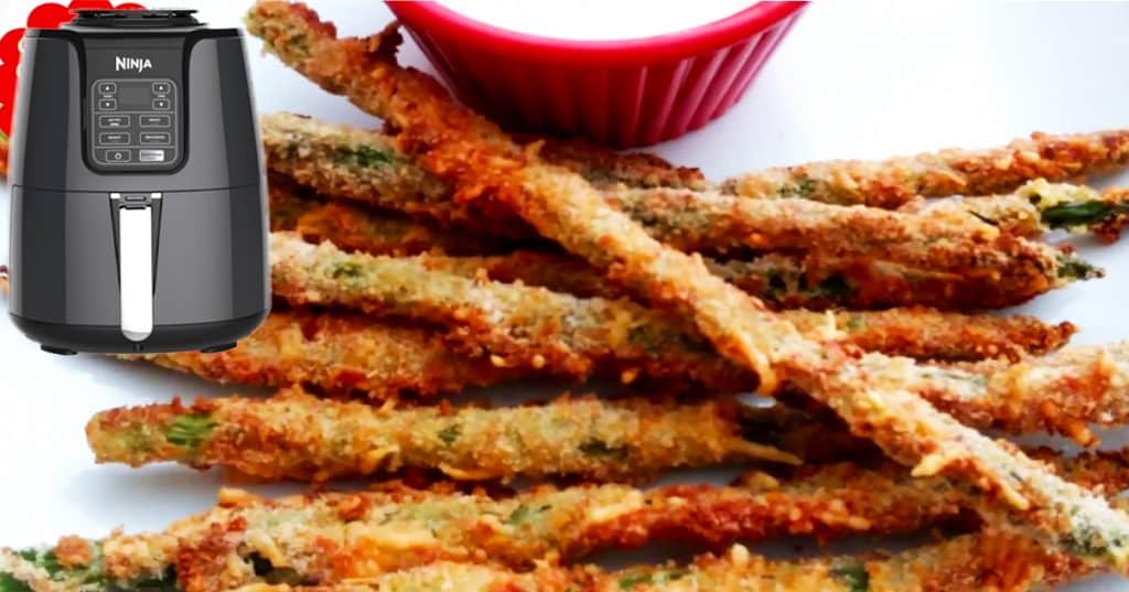 Air Fryer Parmesan Crusted Asparagus Recipe- Asparagus Recipes - Air Fryer Recipes
