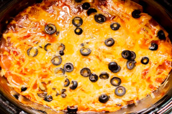 Crockpot Chicken Enchilada Casserole Recipe - Slow Cooker Recipes - Crockpot Recipes