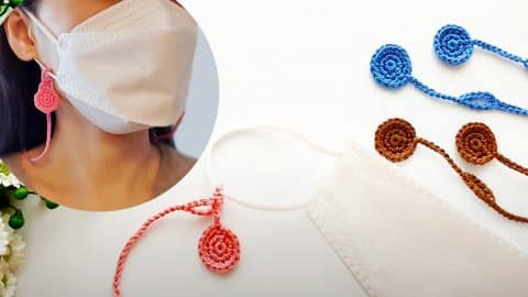 DIY Crochet Mask Strap Holder | DIY Joy Projects and Crafts Ideas