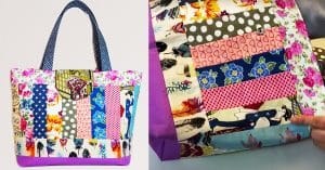DIY Fabric Tote Bag From Scraps