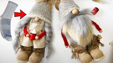 DIY Farmhouse Sock Gnomes With Boots | DIY Joy Projects and Crafts Ideas