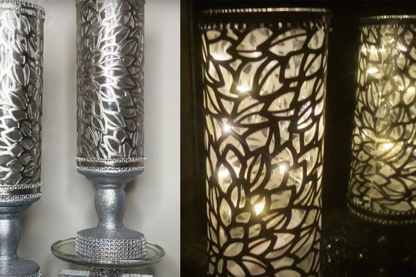 Dollar Tree DIY $5 Candle Holder - DIY Dollar Tree - Dollar Tree Decor
