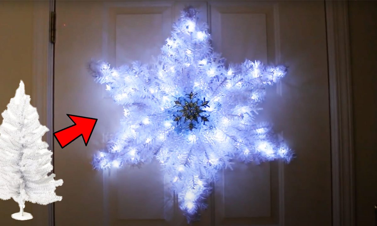 Dollar Tree Snowflake Christmas Trees 