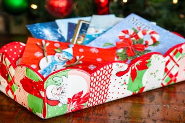 How To Make A Scalloped Basket -DIY Sewing - Christmas Gifts Ideas