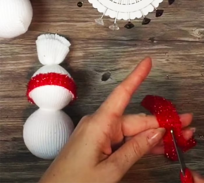 How To Make A Sock Snowman Ornament - DIY Sock Projects - DIY Ornament