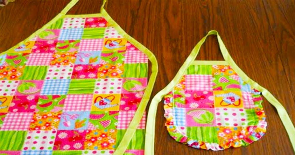 How To Make An Apron Without A Pattern - DIY Apron - Gift Ideas