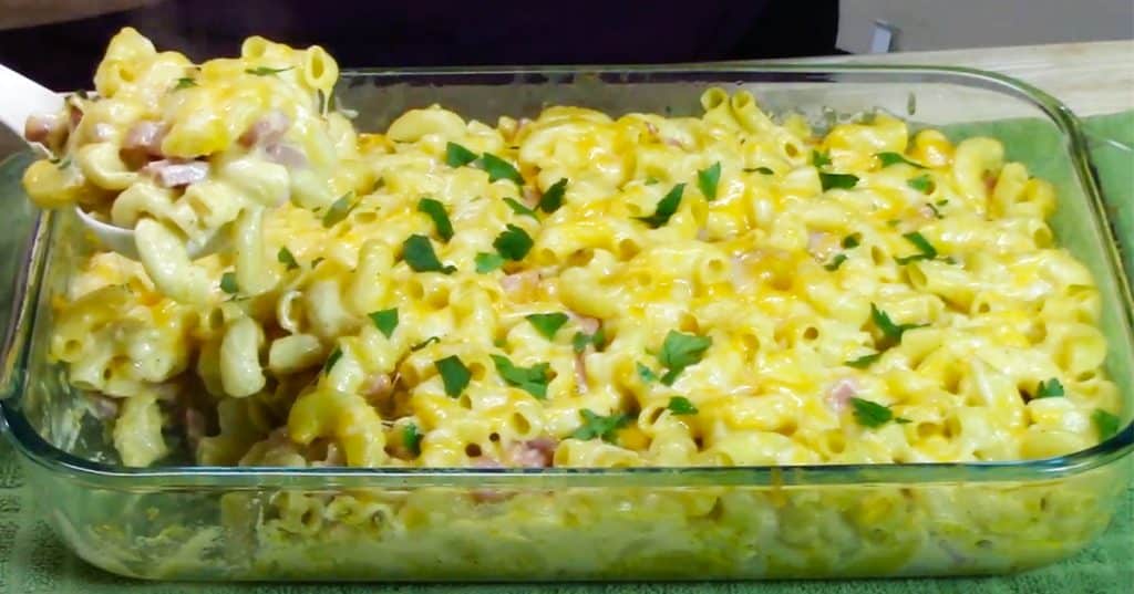 Macaroni And Cheese Ham Casserole Recipe - Casserole Recipes - Thanksgiving Leftover Recipes