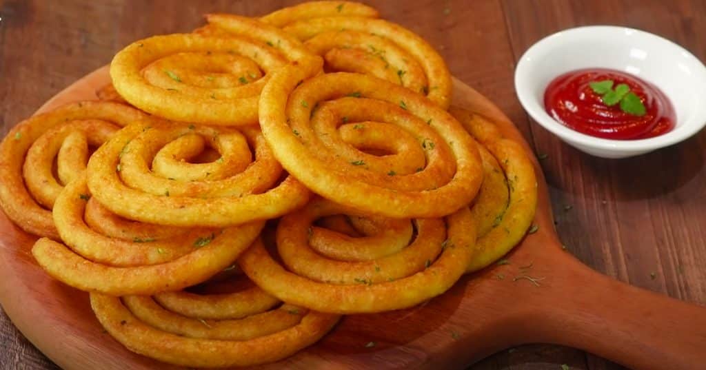 Mashed Potatoes Spiral Fries - Mashed potatoes Recipe - Fries Recipes