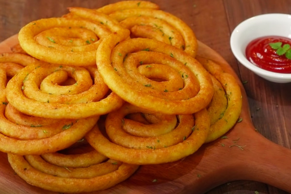 Mashed Potatoes Spiral Fries - Mashed potatoes Recipe - Fries Recipes