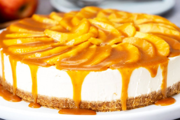 No-Bake Caramel Apple Cheesecake - Cheesecake Recipes - No-Bake Recipes