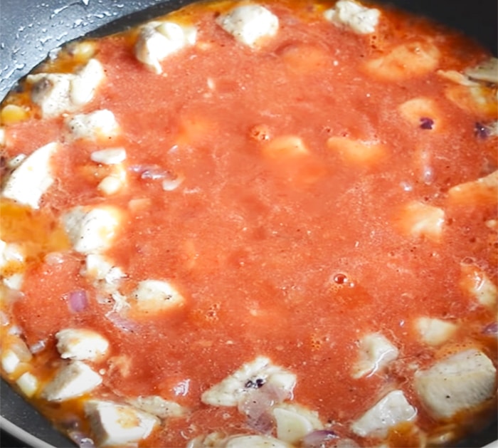 Chicken Cheese Pasta Recipe - Homemade Tomato Sauce - Pasta Dinner Ideas