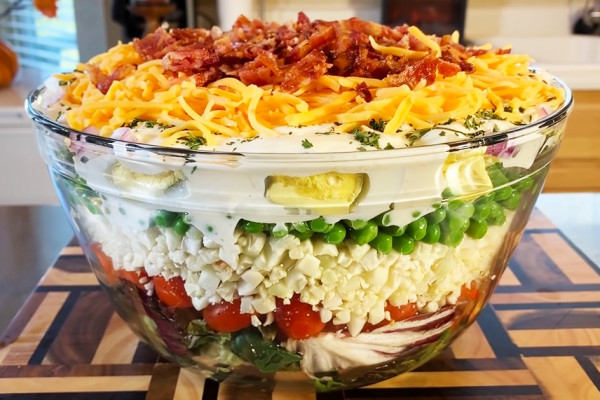 Seven Layer Salad Recipe - Salad Recipe - Healthy Recipes