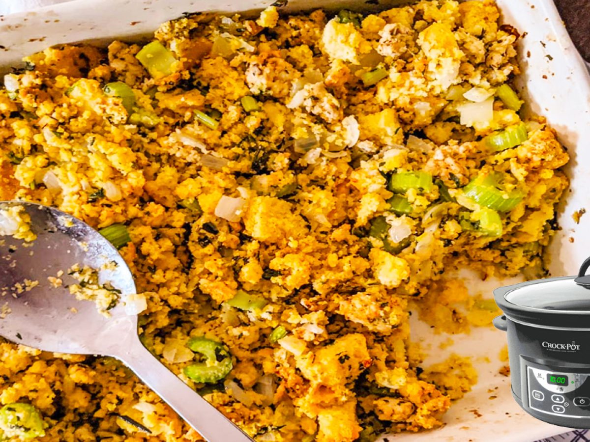Slow Cooker Cornbread Dressing Recipe - DIY Joy Slow Cooker Cornbread Dressing Recipe - DIY Joy