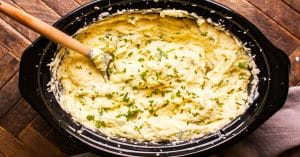 Slow Cooker Sour Cream And Onion Mashed Potatoes Recipe