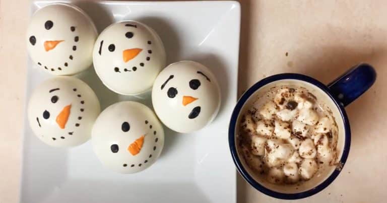 Snowman Hot Chocolate Bomb Recipe - DIY Joy