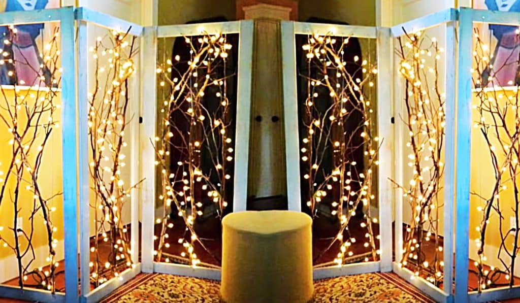 How To Make A Twinkling Room Divider - Easy DIY Lighting Project - DIY Furniture Ideas